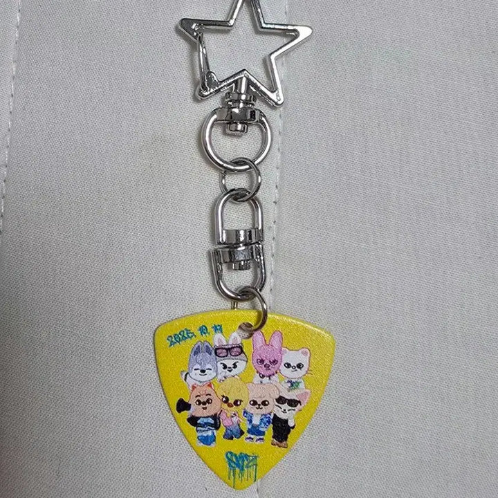 [BUNJANG] Stray Kids Stay Zone Guitar Pick Seungmin Signed Keyring / 스트레이키즈 콘서트 스테이존 기타 피크 승민 싸인 키링