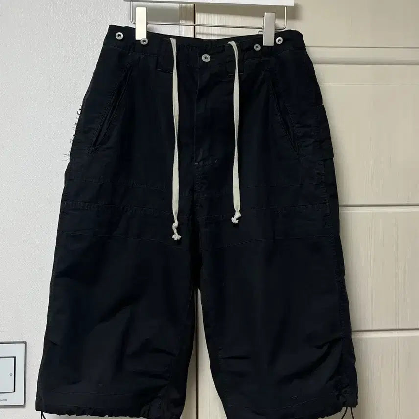[BUNJANG] Politeu Rebuild 6-Cut Work Pants Black / [3]폴리테루 리빌드 6컷 워크팬츠 블랙