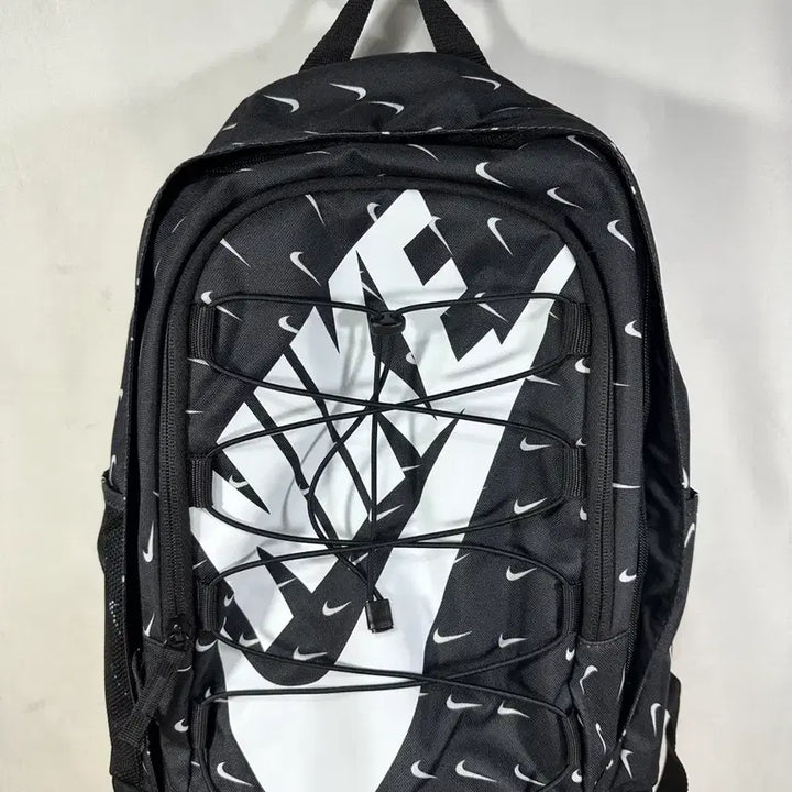 [BUNJANG] Nike Swoosh All Over Print Backpack Black / 나이키 스우시 올오버 프린트 백팩 블랙