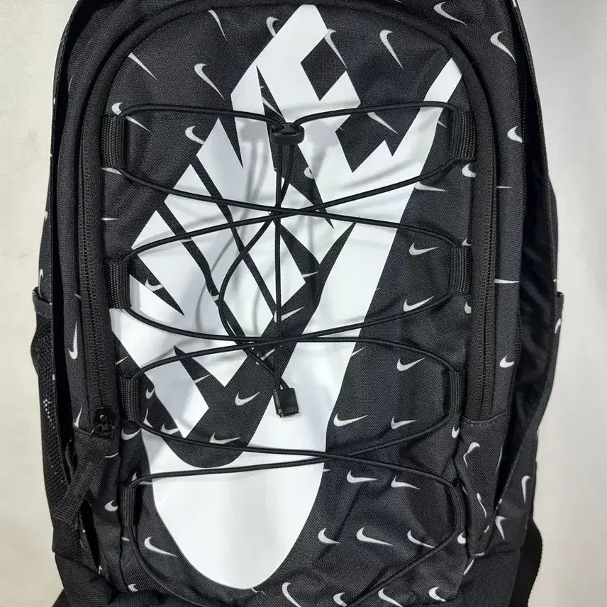 [BUNJANG] Nike Swoosh All Over Print Backpack Black / 나이키 스우시 올오버 프린트 백팩 블랙