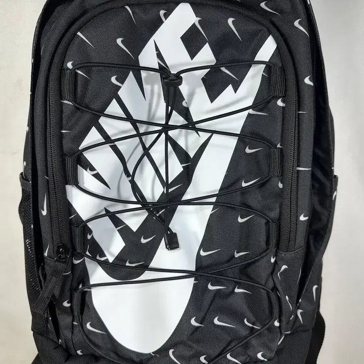 [BUNJANG] Nike Swoosh All Over Print Backpack Black / 나이키 스우시 올오버 프린트 백팩 블랙