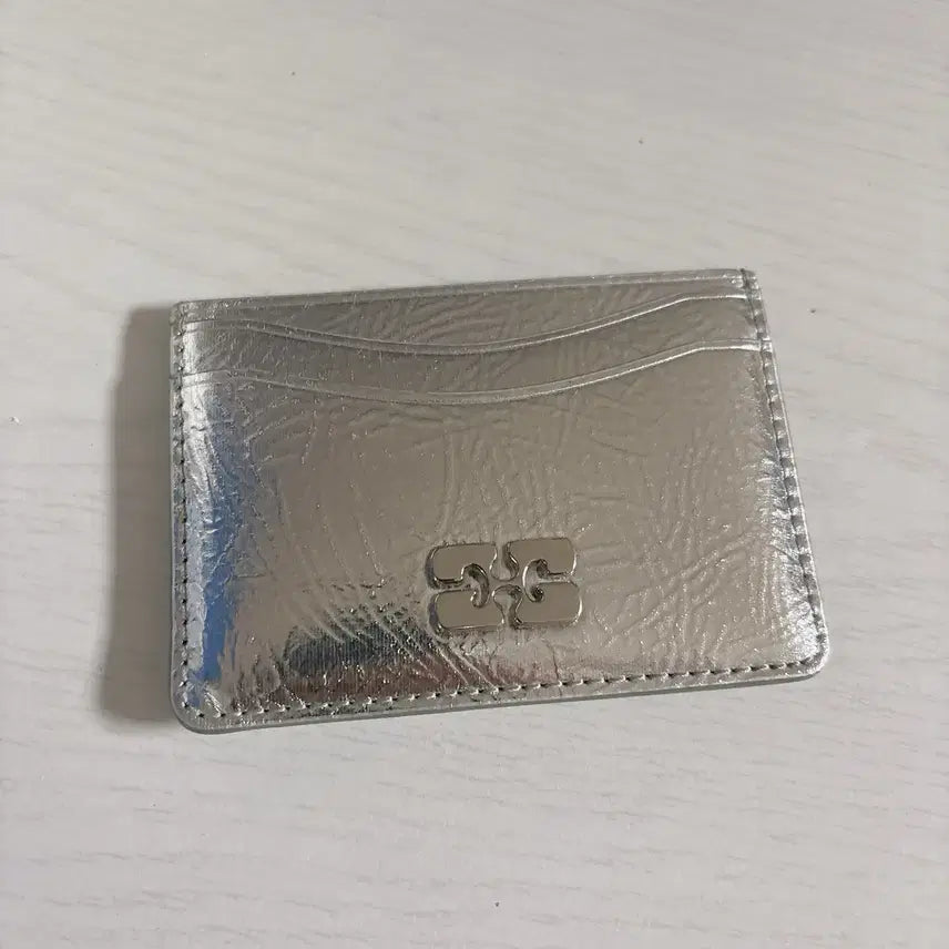 [BUNJANG] GANNI Silver Card Holder / 가니 카드지갑