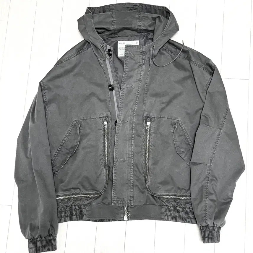 [BUNJANG] Bellier Hooded Jacket Grey Size 100 / 벨리에 후드 자켓 그레이 100