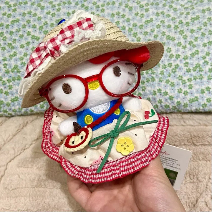 [BUNJANG] Hello Kitty Applered Check Dress Mascot / 헬로키티 애플레드체크 드레스 마스코트