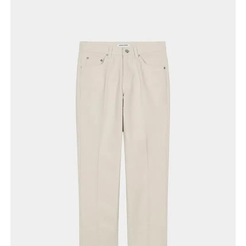 [BUNJANG] Branded Natural Slim Straight Denim Pants / 브랜드디 스트레이트 아이보리 내추럴 데님 팬츠