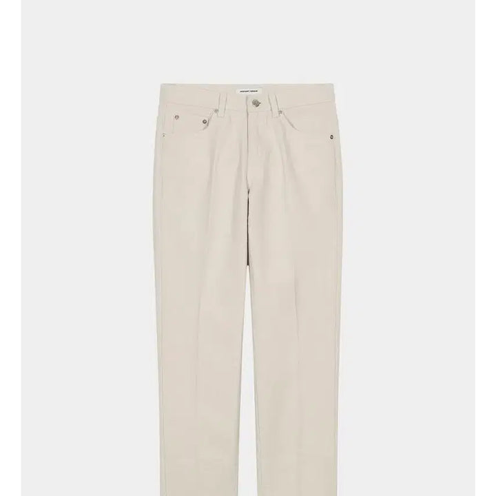 [BUNJANG] Branded Natural Slim Straight Denim Pants / 브랜드디 스트레이트 아이보리 내추럴 데님 팬츠