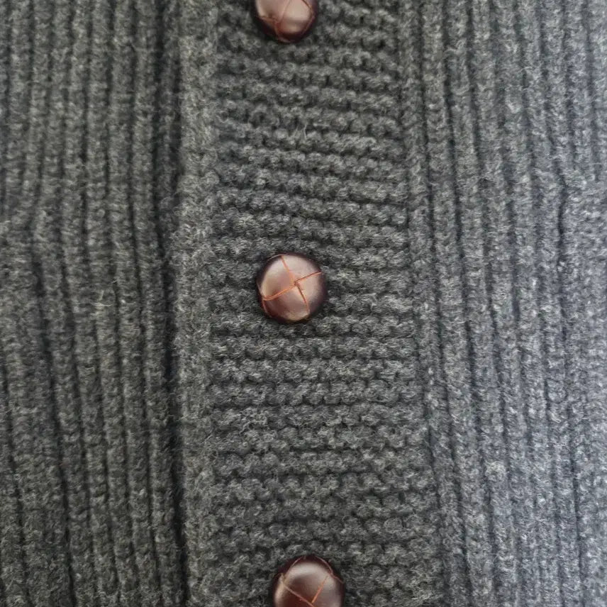 [BUNJANG] Drakes Lambswool Shawl Collar Cardigan Charcoal XL / (새상품)드레익스 램스울 숄카라 가디건 차콜 XL