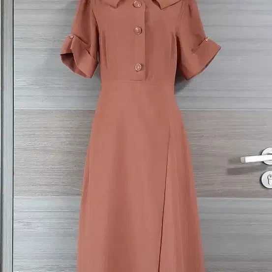 [BUNJANG] LINE Brown Shirt Dress / LINE 브라운 셔츠형 원피스 상태최상