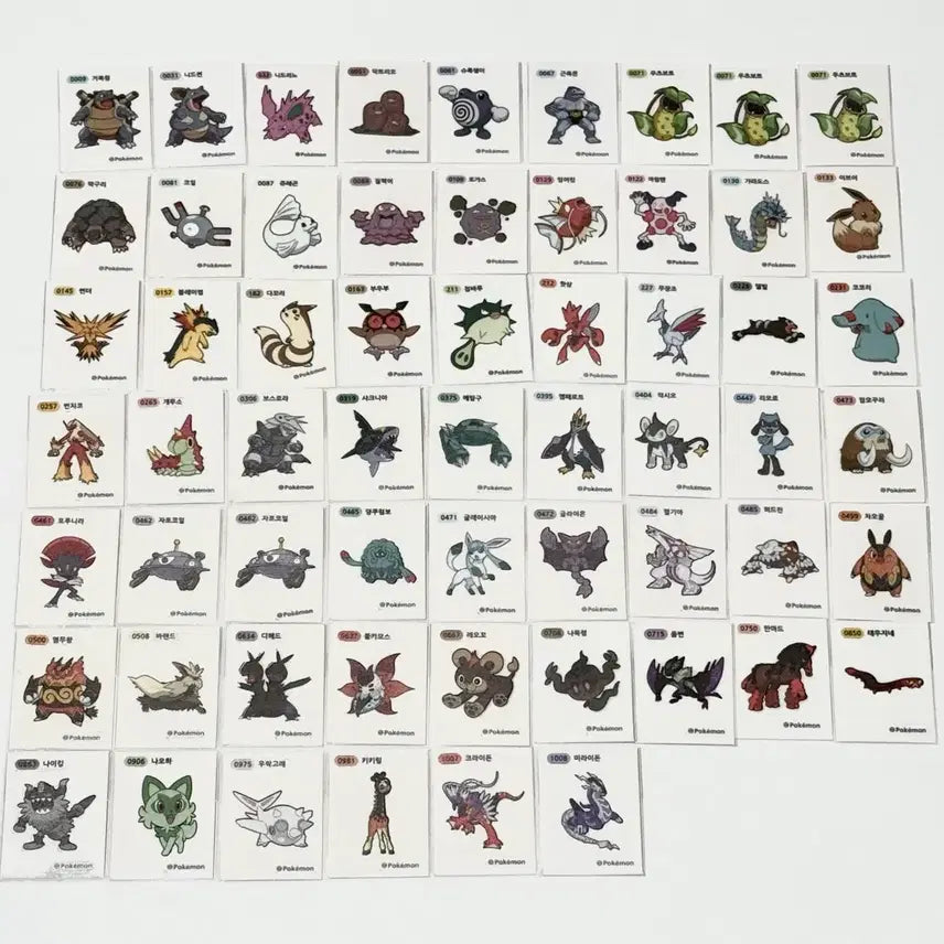 [BUNJANG] Pokemon Stickers Bundle Set / 포켓몬 띠부씰 일괄