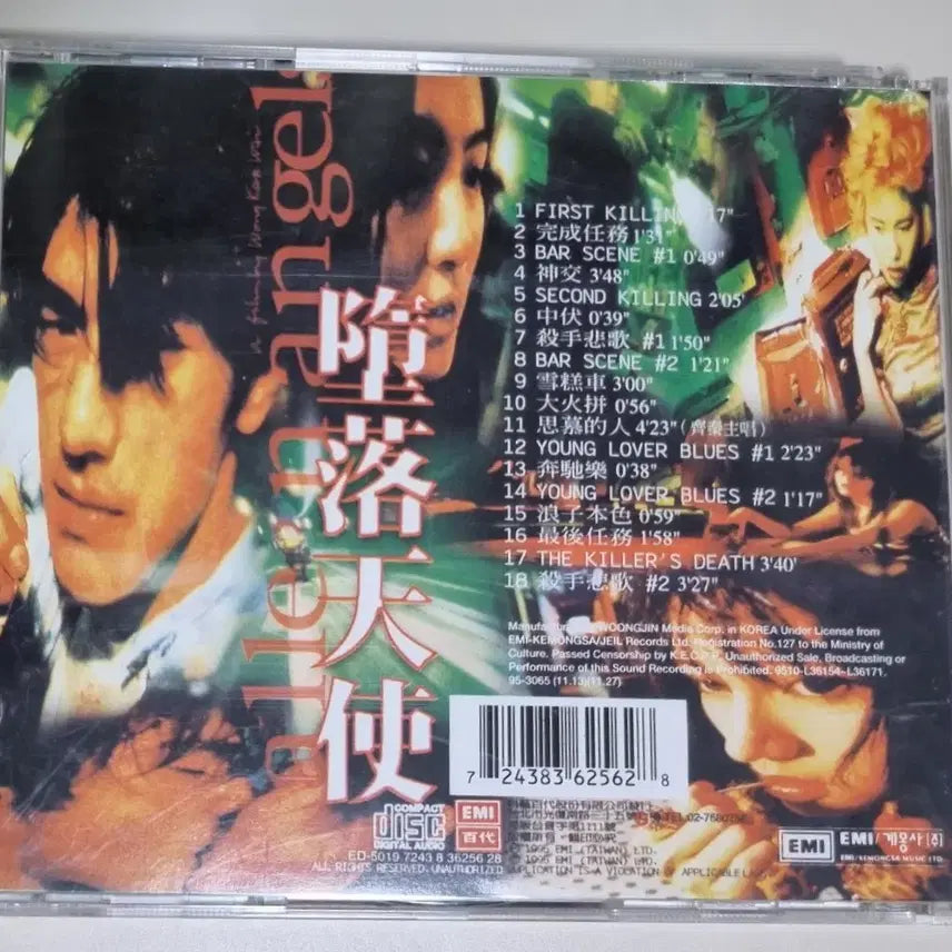 [BUNJANG] Wong Kar-wai Fallen Angels OST (Unsealed CD) / 왕가위 타락천사 OST (개봉 CD)