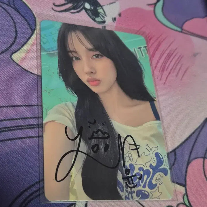 [BUNJANG] STAYC Yoon Signed Photocard / 스테이씨 윤 사인 포카 심자윤 싸포