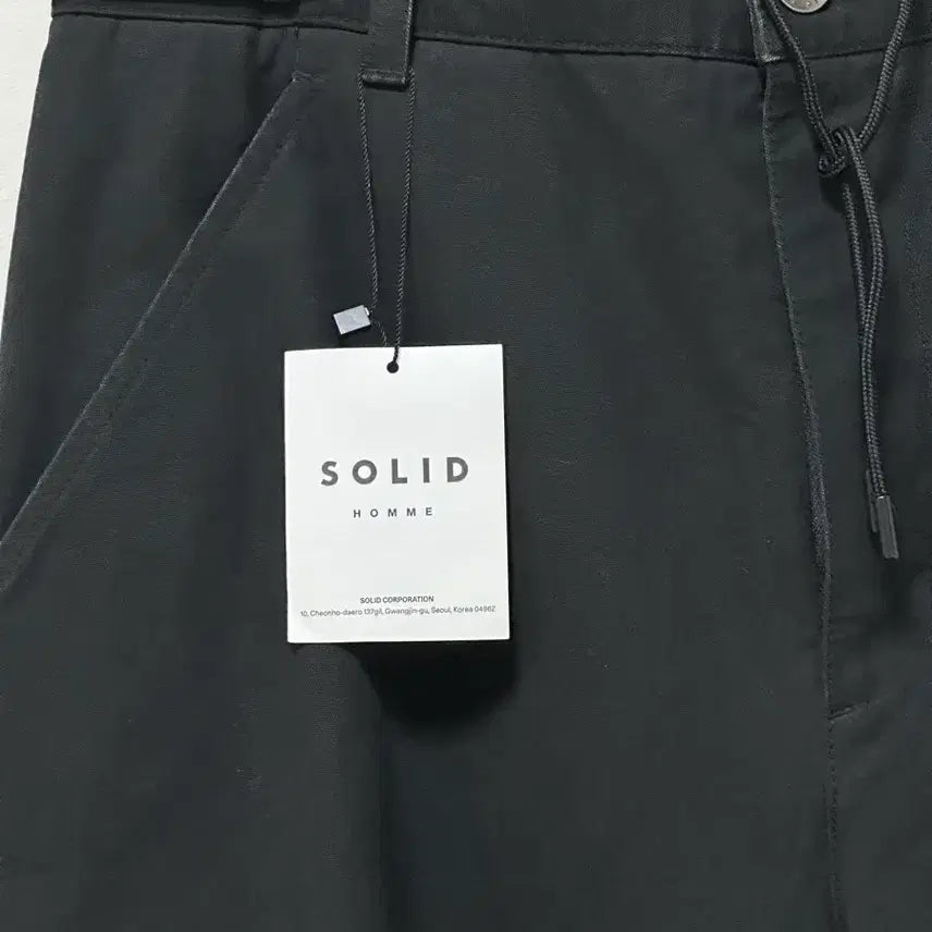 [BUNJANG] Solid Homme Black Wide Pants (Size 48) / 솔리드옴므 블랙 와이드 팬츠 48