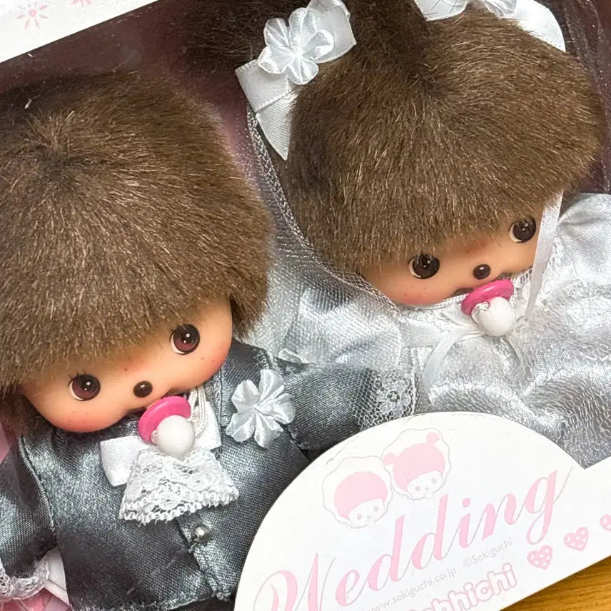 [BUNJANG] Sekiguchi Monchhichi Baby Monchhichi Wedding Version (Opened) / 세키구치 몬치치 베비치치 웨딩 정품(단순개봉)
