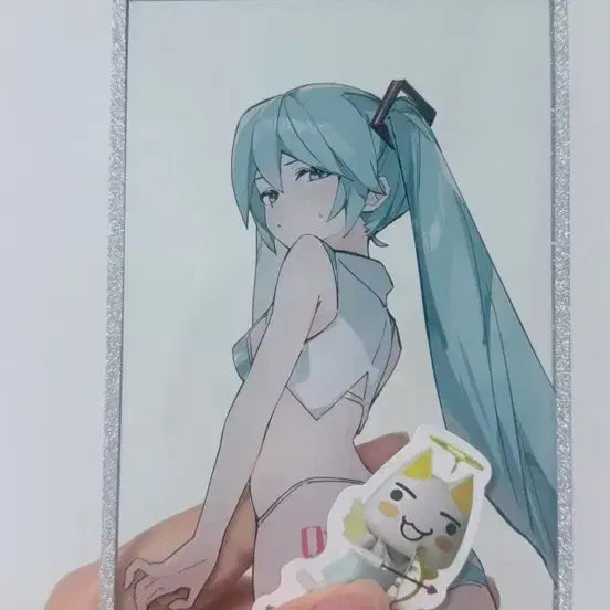 [BUNJANG] Hatsune Miku Swimsuit Acrylic Stand Figure Doll Plush / 하츠네 미쿠 수영복 아크릴 판 피규어 인형 누이