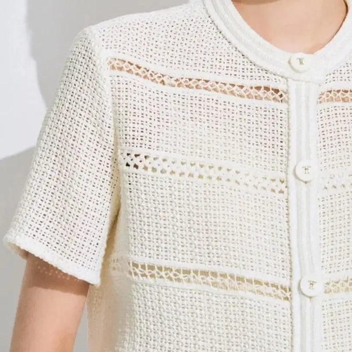 [BUNJANG] TIME Crochet Knit Jacket / TIME 타임 크로셰 니트 자켓