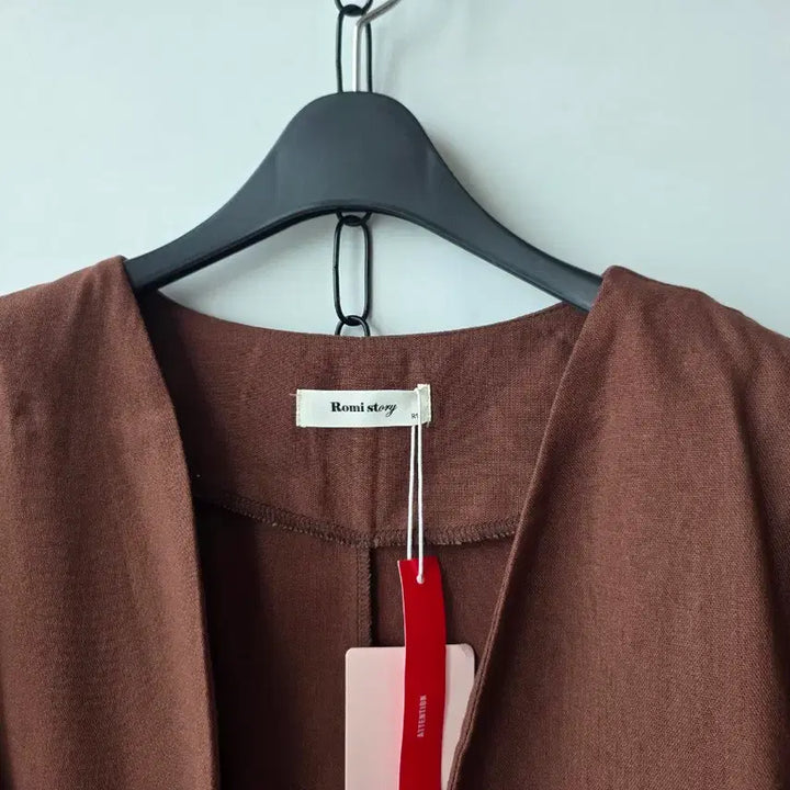 [BUNJANG] Linen Blend Bolero Jacket Brown / XL/브라운 면마 볼레로 자켓/새제품