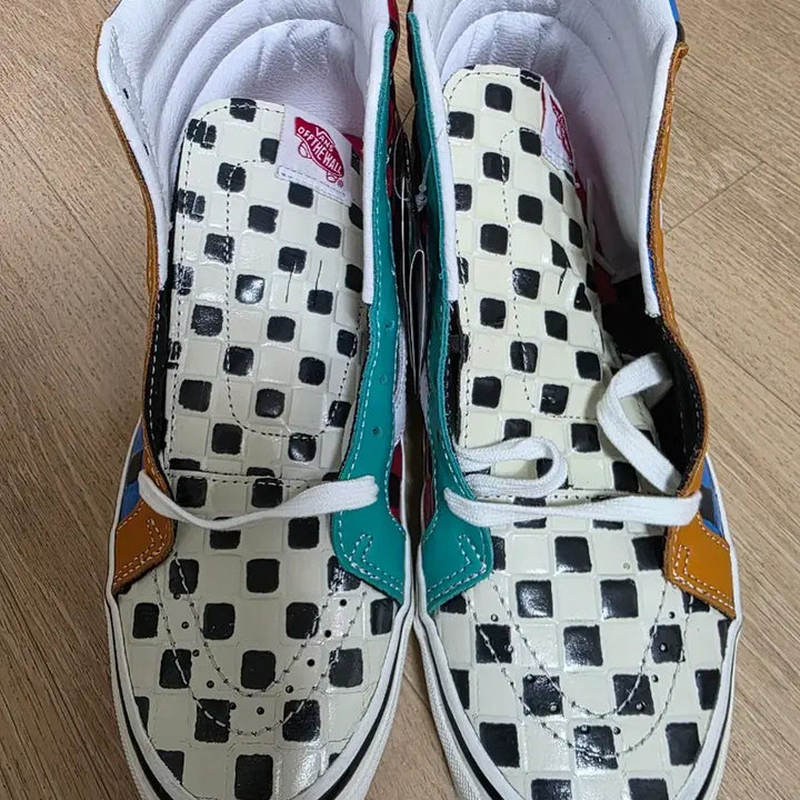 [BUNJANG] Vans Skate High 38 DX Anaheim Factory Multicolor Checkerboard Sneakers / [새제품] 반스 스케이트 하이 38 DX 애너하임 팩토리 멀티컬러 체커보