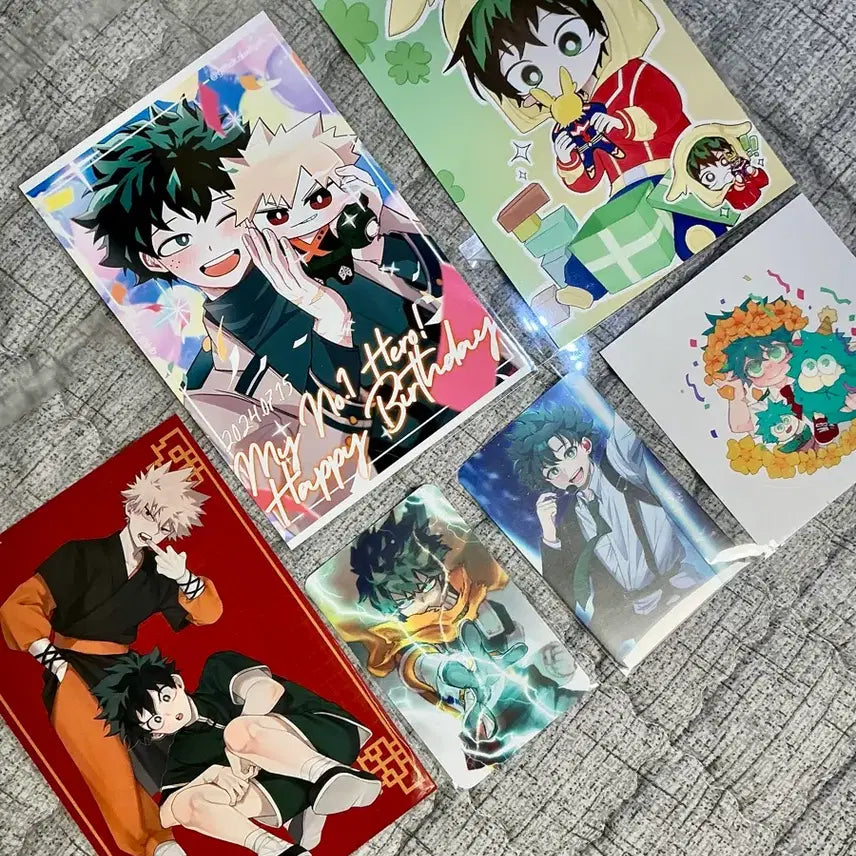 [BUNJANG] Kacchan x Deku Midoriya Izuku Bakugo NachoNim Print Box Postcard Card Set / 캇데쿠 데쿠캇 나쵸님 프박 바쿠고 미도리야 이즈쿠 생카 비공굿 엽서 카드