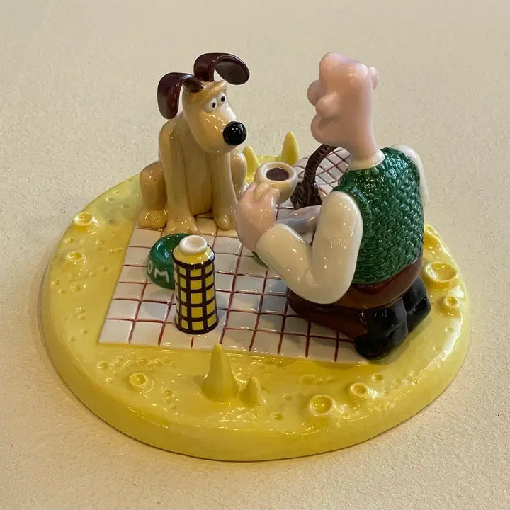 [BUNJANG] Wallace &amp; Gromit Picnic on the Moon Limited Edition Figure (2003) / (한정판/ 미사용)(풀박)월레스와 그로밋 피크닉 피규어