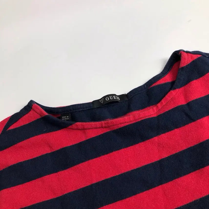 [BUNJANG] Guess Striped Long Sleeve T-Shirt / 게스 스트라이프 긴팔 티셔츠