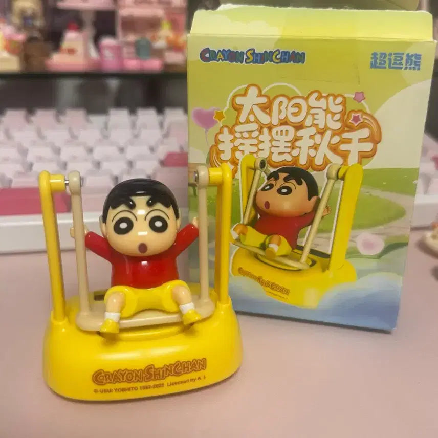 [BUNJANG] Crayon Shin-chan Swing Figure Car Ornament / 짱구 그네 피규어 차량 장식품