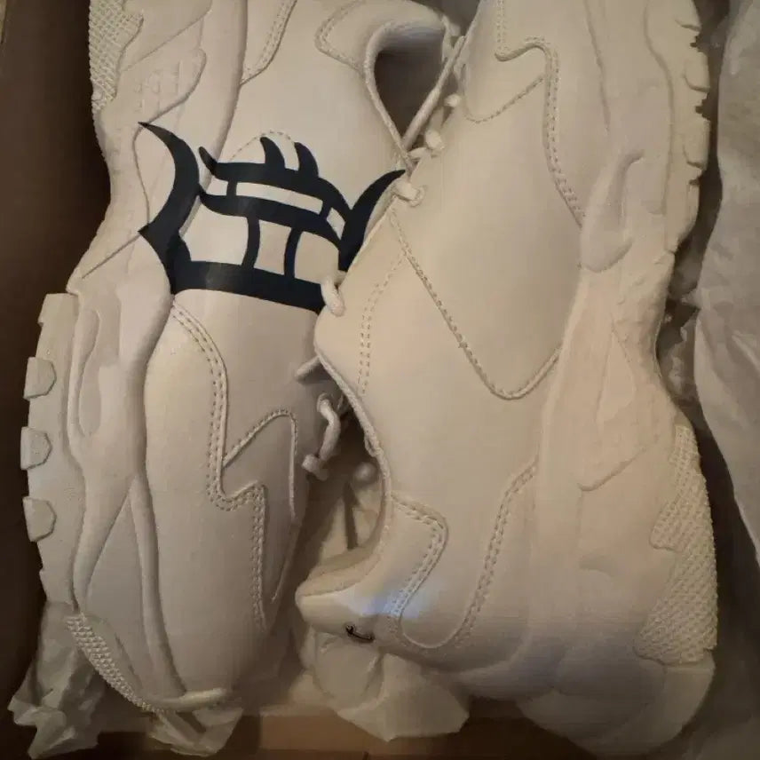 [BUNJANG] MLB Big Ball Chunky A Beige Sneakers / MLB 빅볼청키 A 3ASHC101N 50BGL