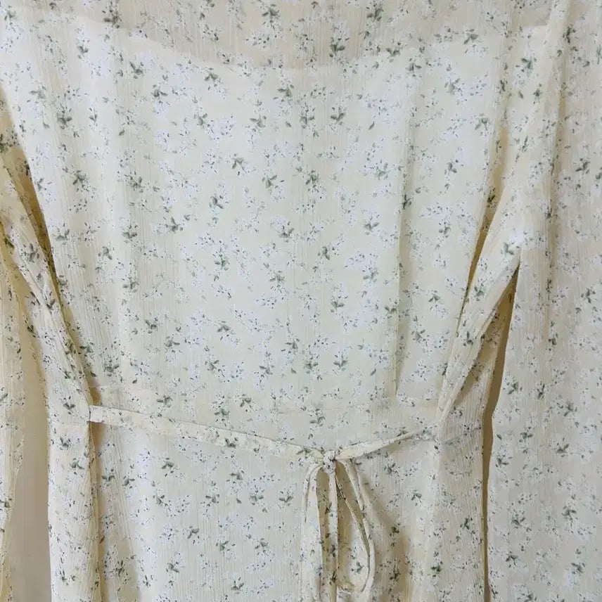 [BUNJANG] ATTRANGS Chiffon Long Dress Yellow Floral Pattern / 아뜨랑스 쉬폰원피스 쉬폰롱원피스 여름원피스 55-66