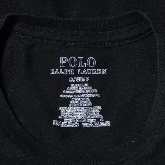 [BUNJANG] Polo Ralph Lauren Black Short Sleeve T-Shirt Size S / 폴로 랄프로렌 블랙 반팔티 S