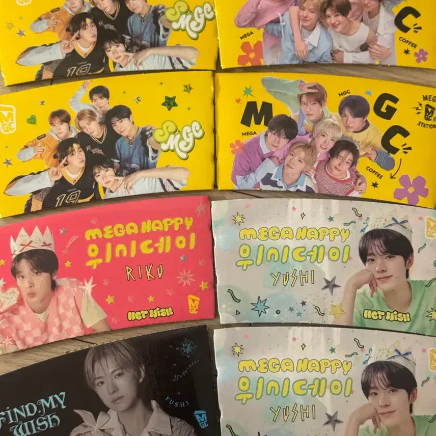 [BUNJANG] NCT WISH Riku Yushi Megacoffee Cup Holder / 메가커피 엔시티위시 컵홀더 리쿠 유우시