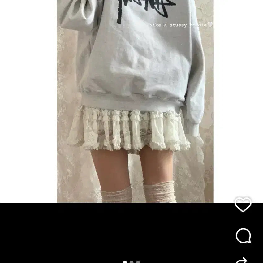 [BUNJANG] Nike x Stussy Collaboration Hoodie Gray / 나이키x스투시 후드티 그레이 (버터플라이빈티지)