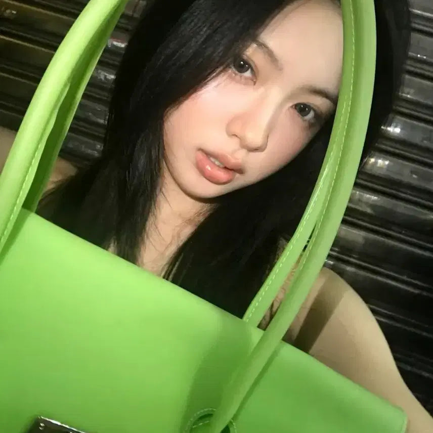 [BUNJANG] Jelly Birkin Bag Green (Decoration Not Included) / (당일) 키키착용컬러 젤리버킨 그린(장식 미포함) 젤리버킨백
