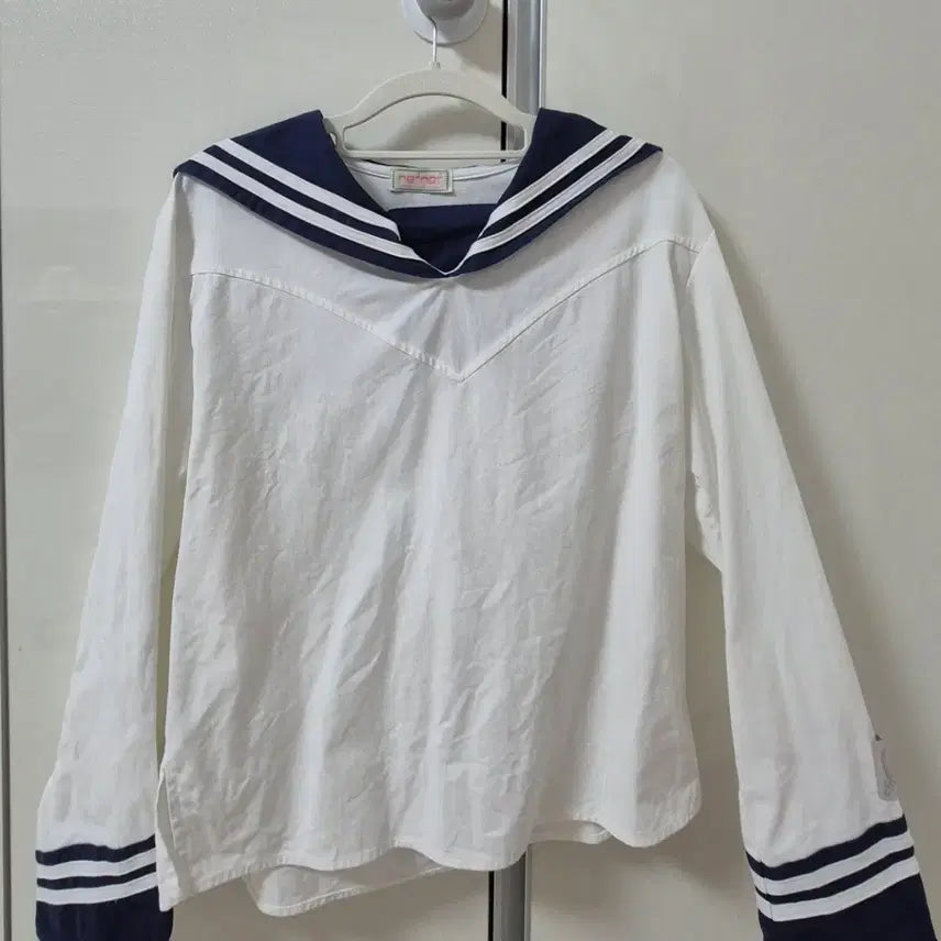 [BUNJANG] Nef Nef Sera Kara Long Sleeve Blouse / 네프네프 세라카라 긴팔 블라우스