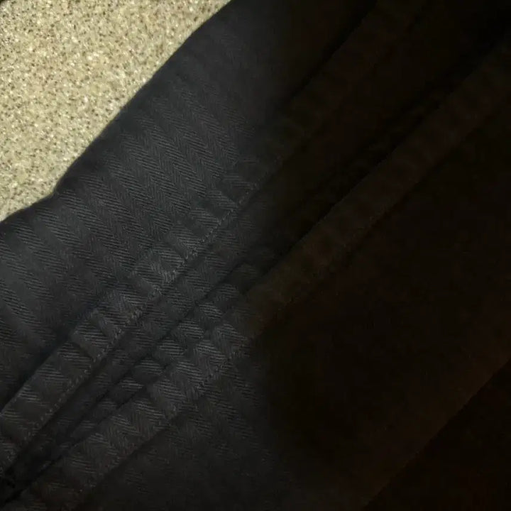 [BUNJANG] Politeru 1011 Cross Patched Pants Stripe Black / 3)폴리테루 1011 크로스 패치드 팬츠 스트라이프 블랙