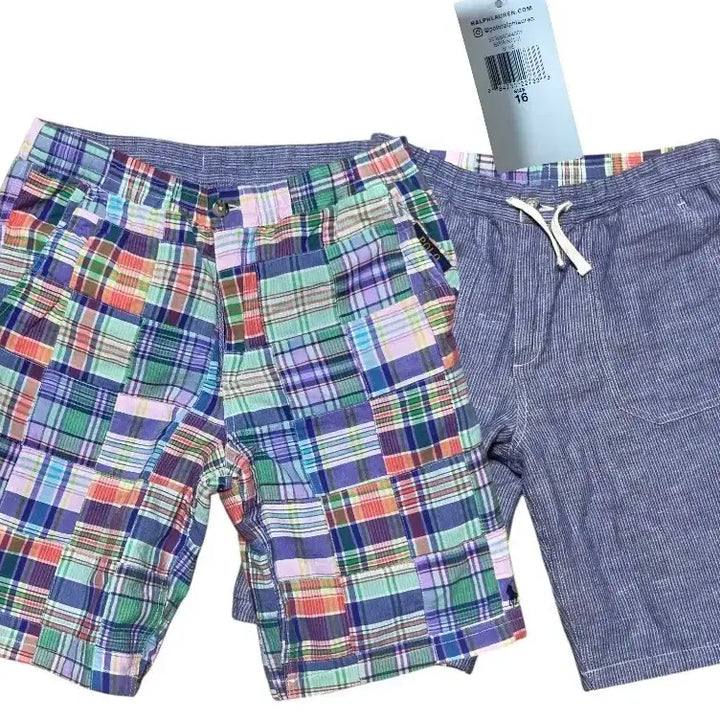[BUNJANG] Polo Ralph Lauren Patchwork Cotton Reversible Shorts (Size 28) / [새상품/정품] 폴로 랄프로렌 패치워크 코튼 양면 반바지  (28사이즈)