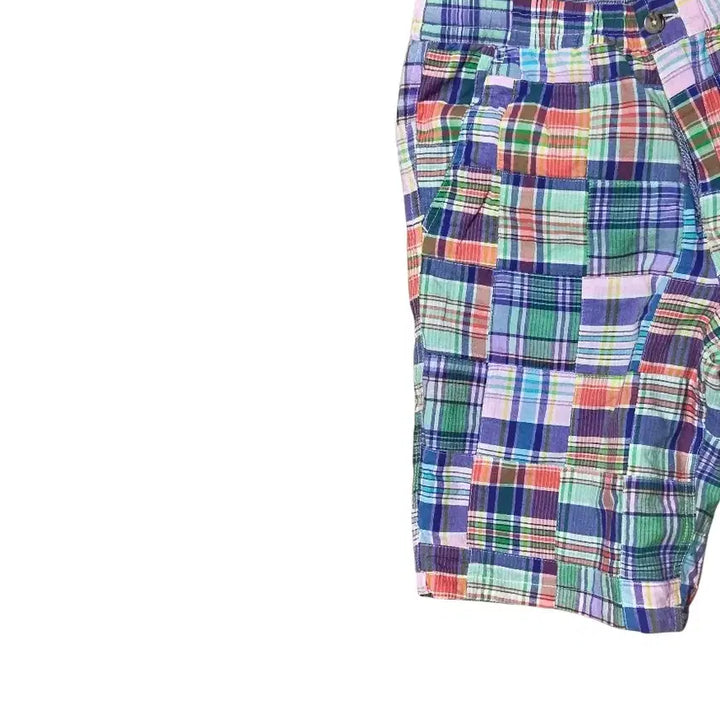 [BUNJANG] Polo Ralph Lauren Patchwork Cotton Reversible Shorts (Size 28) / [새상품/정품] 폴로 랄프로렌 패치워크 코튼 양면 반바지  (28사이즈)