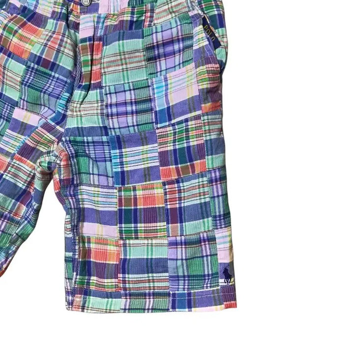 [BUNJANG] Polo Ralph Lauren Patchwork Cotton Reversible Shorts (Size 28) / [새상품/정품] 폴로 랄프로렌 패치워크 코튼 양면 반바지  (28사이즈)