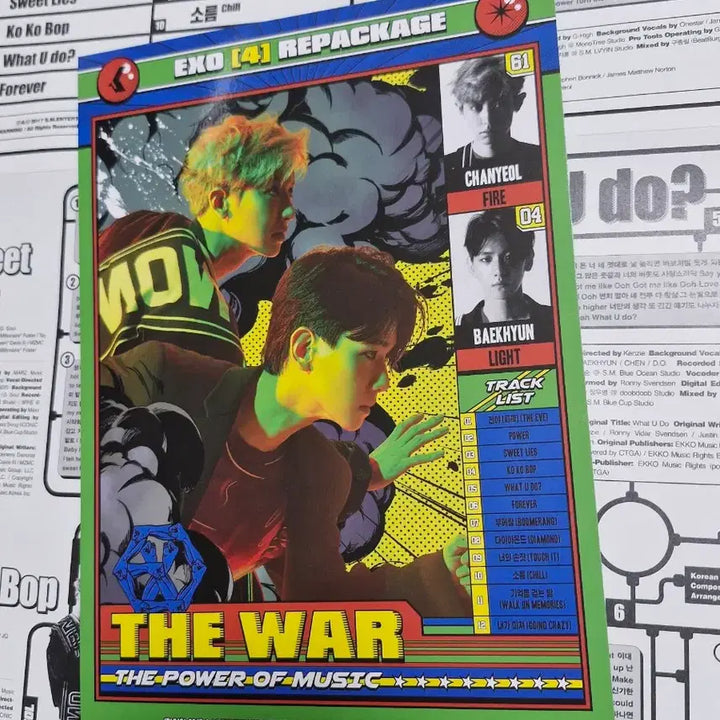 [BUNJANG] EXO The War Photocard Chanyeol / Baekhyun / EXO The War 포토카드 찬열/백현