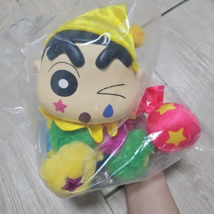 [BUNJANG] Pierrot Shin-chan Stuffed Doll / 미개봉) 삐에로짱구 봉제인형 정품