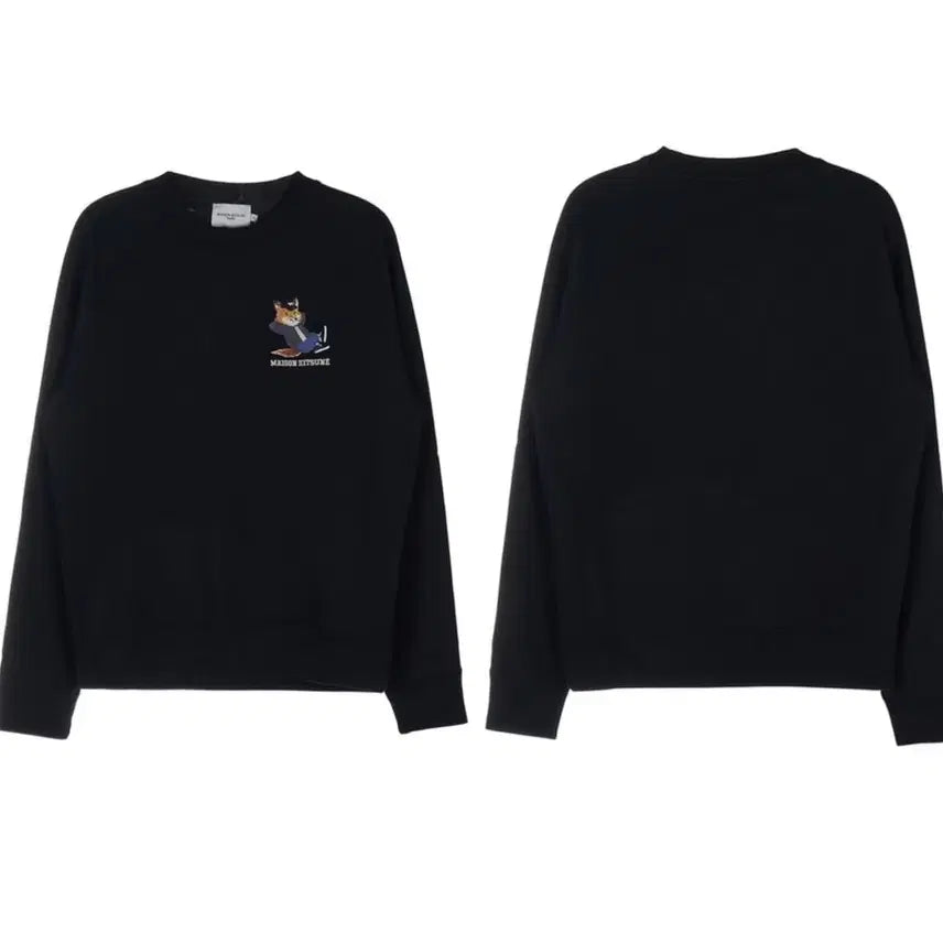 [BUNJANG] Maison Kitsuné Fox Black Sweatshirt XXL / 메종키츠네 폭스 블랙 맨투맨 티셔츠 XXL