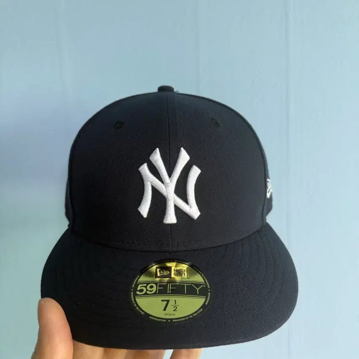 [BUNJANG] New Era 59FIFTY New York Yankees Navy Fitted Cap 7 1/2 (59.6cm) / 뉴에라 59FIFTY 양키스 네이비 712 59.6cm
