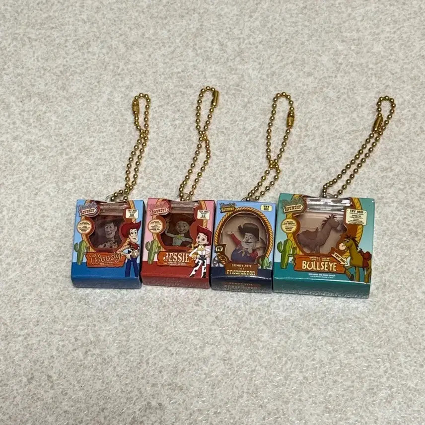 [BUNJANG] Disney Pixar Toy Story Miniature Collection Keyring Gacha Full Set (4 types) / 토이스토리 미니어처 컬렉션 키링 가챠 4종 풀세트