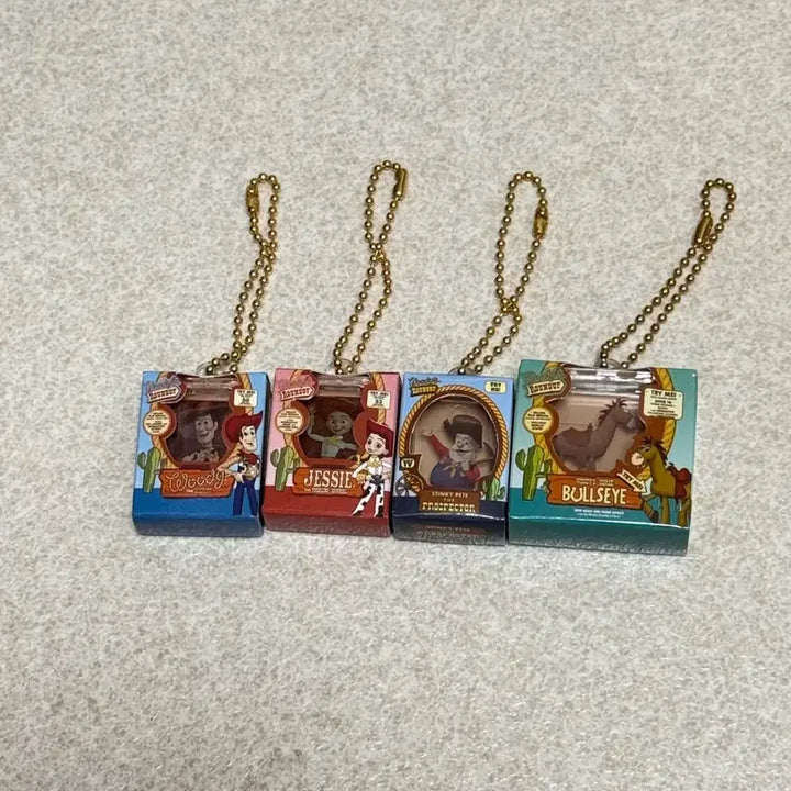 [BUNJANG] Disney Pixar Toy Story Miniature Collection Keyring Gacha Full Set (4 types) / 토이스토리 미니어처 컬렉션 키링 가챠 4종 풀세트