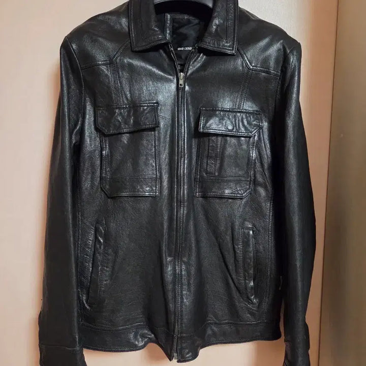 [BUNJANG] GV2 DENIM Black Lambskin Leather Jacket / GV2 DENIM 블랙 양가죽 자켓