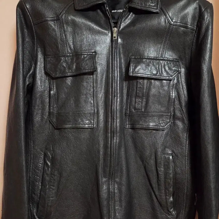 [BUNJANG] GV2 DENIM Black Lambskin Leather Jacket / GV2 DENIM 블랙 양가죽 자켓