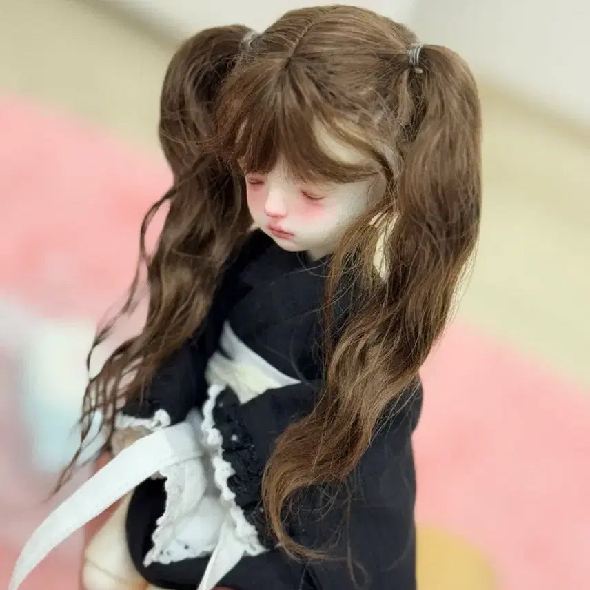 [BUNJANG] Awen Doll Brown Twintail Wig for USD Size / 구체관절인형 아웬가발 브라운 트윈테일 usd용