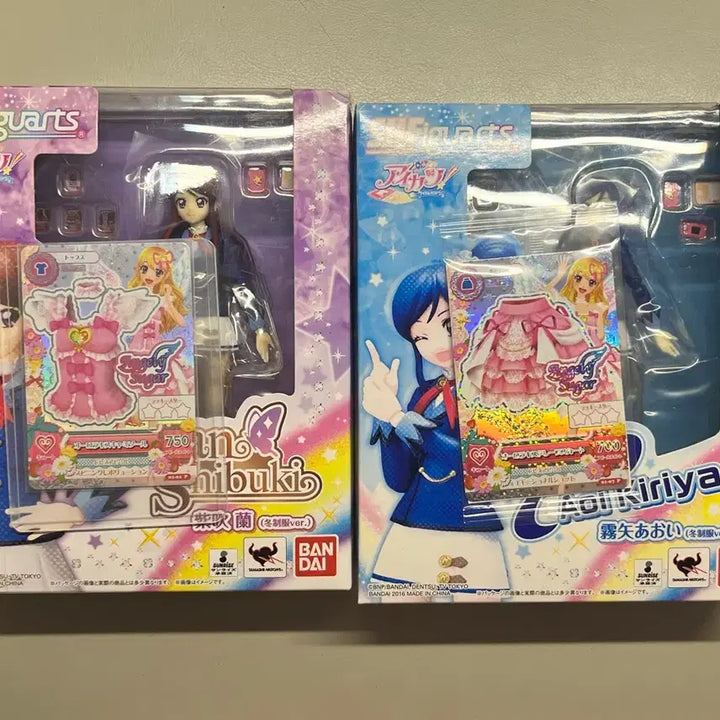 [BUNJANG] S.H.Figuarts Aikatsu! Figures Set - Ran Shibuki &amp; Aoi Kirya (Limited Edition Bonus Included) / SHFiguarts 아이카츠 피규어 2종 세트 아오이 란