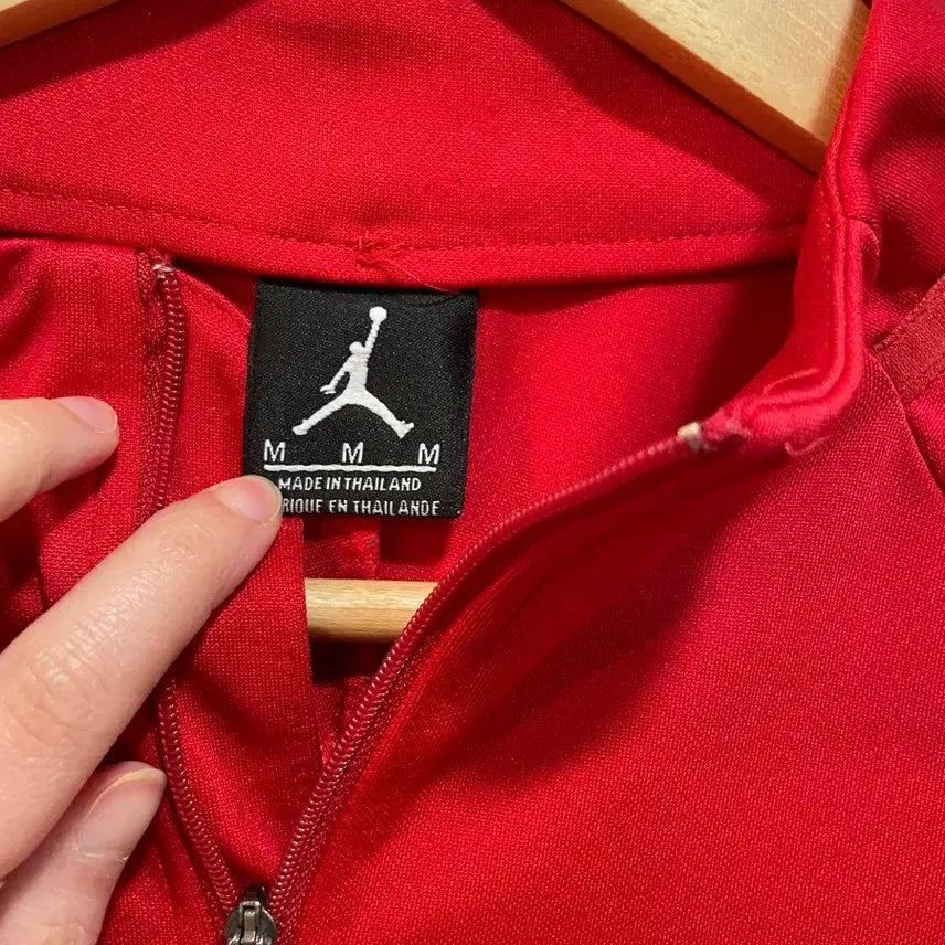 [BUNJANG] Nike Jordan Paris Saint-Germain Red Half Zip-Up M / 나이키 조던 파리 생제르망 레드 하프 반집업M