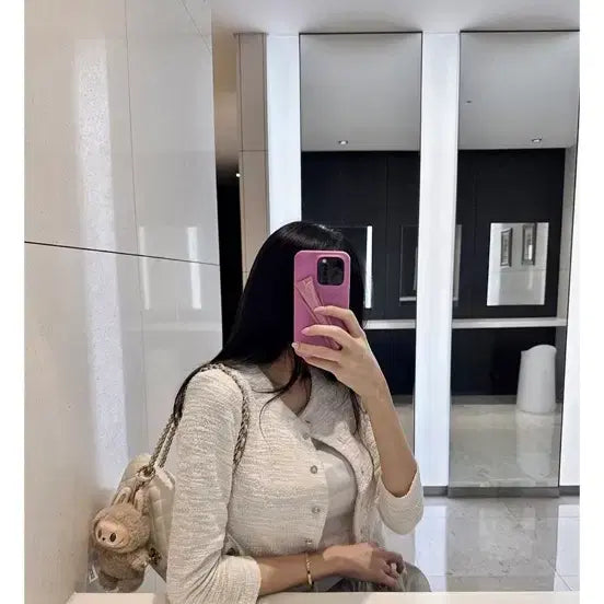 [BUNJANG] Gouze Tweed Cardigan Ivory / 구즈 트위드 가디건 아이보리