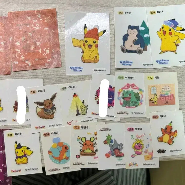 [BUNJANG] Pokemon Limited Edition Stickers / 포켓몬 한정판 띠부씰 판매