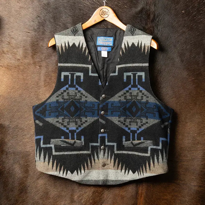 [BUNJANG] Pendleton High Grade Southwestern Navajo Wool Vest (XXL) / [XXL] 80s~ 펜들턴 하이그레이드 사우스웨스턴 나바호 울 베스트